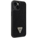Guess nakładka do iPhone 14 6,1" GUHCP14SHDGTPK czarna hardcase Rhinestone Triangle