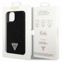 Guess nakładka do iPhone 14 6,1" GUHCP14SHDGTPK czarna hardcase Rhinestone Triangle