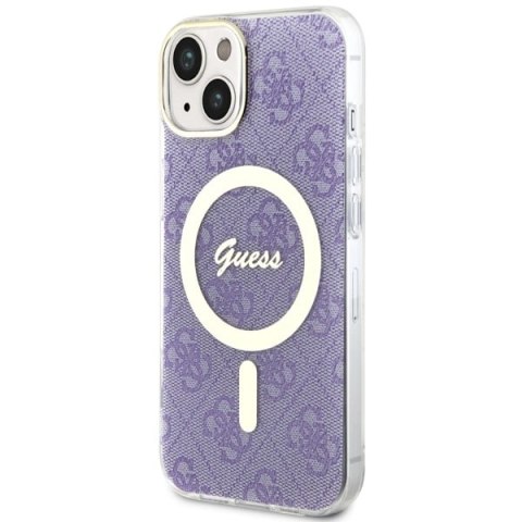 Guess nakładka do iPhone 14 6,1" GUHMP14SH4STU fioletowa hardcase Magsafe IML 4G Guess nakładka do iPhone 14 6,1" GUHMP14SH4STU fioletowa hardcase Magsafe IML 4G
