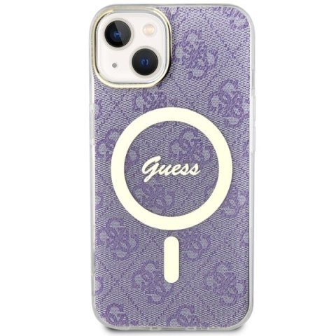 Guess nakładka do iPhone 14 6,1" GUHMP14SH4STU fioletowa hardcase Magsafe IML 4G Guess nakładka do iPhone 14 6,1" GUHMP14SH4STU fioletowa hardcase Magsafe IML 4G