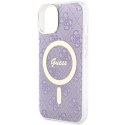 Guess nakładka do iPhone 14 6,1" GUHMP14SH4STU fioletowa hardcase Magsafe IML 4G