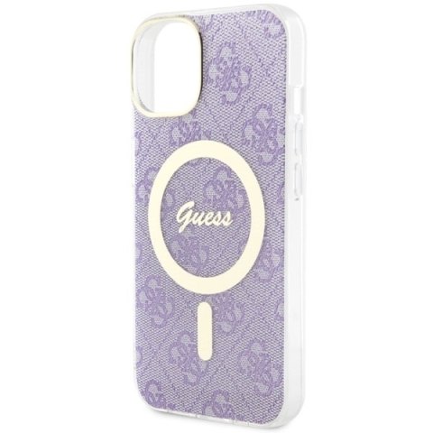 Guess nakładka do iPhone 14 6,1" GUHMP14SH4STU fioletowa hardcase Magsafe IML 4G Guess nakładka do iPhone 14 6,1" GUHMP14SH4STU fioletowa hardcase Magsafe IML 4G