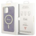 Guess nakładka do iPhone 14 6,1" GUHMP14SH4STU fioletowa hardcase Magsafe IML 4G