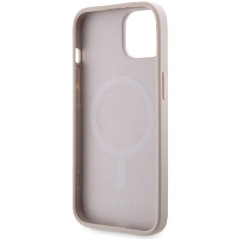 Guess nakładka do iPhone 14 6,1" GUHMP14SHGCFSEP różowa harcase Magsafe Gcube PU Stripes Guess nakładka do iPhone 14 6,1" GUHMP14SHGCFSEP różowa harcase Magsafe Gcube PU Stripes