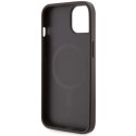 Guess nakładka do iPhone 14 6,1" GUHMP14SP4RPSW brązowa harcase Magsafe 4G Printed Stripes