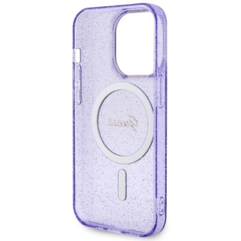 Guess nakładka do iPhone 14 Pro 6,1" GUHMP14LHCMCGU fioletowa hardcase Magsafe IML Glitter Gold Guess nakładka do iPhone 14 Pro 6,1" GUHMP14LHCMCGU fioletowa hardcase Magsafe IML Glitter Gold