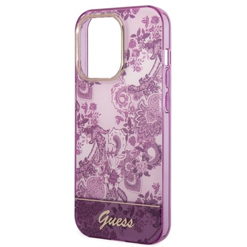 Guess nakładka do iPhone 14 Pro Max 6,7" GUHCP14XHGPLHF fuksja hardcase Porcelain Collection Guess nakładka do iPhone 14 Pro Max 6,7" GUHCP14XHGPLHF fuksja hardcase Porcelain Collection