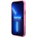 Guess nakładka do iPhone 14 Pro Max 6,7" GUHCP14XLC4PSGP różowa hardcase Liquid Glitter 4G Translucent