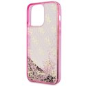 Guess nakładka do iPhone 14 Pro Max 6,7" GUHCP14XLC4PSGP różowa hardcase Liquid Glitter 4G Translucent