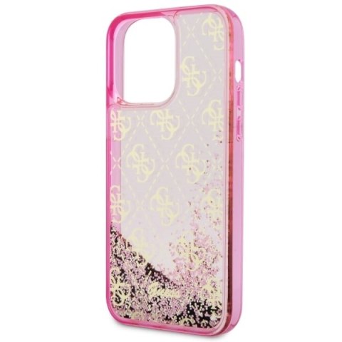 Guess nakładka do iPhone 14 Pro Max 6,7" GUHCP14XLC4PSGP różowa hardcase Liquid Glitter 4G Translucent Guess nakładka do iPhone 14 Pro Max 6,7" GUHCP14XLC4PSGP różowa hardcase Liquid Glitter 4G Translucent