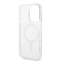 Guess zestaw nakładka + ładowarka do iPhone 14 Pro Max 6,7" GUBPP14XHMEACSK czarna hard case Marble MagSafe