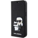 Karl Lagerfeld etui do iPhone 14 Pro Max 6,7" KLBKP14XSANKCPK czarne Saffiano Karl & Choupette