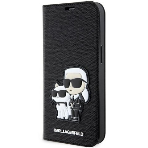 Karl Lagerfeld etui do iPhone 14 Pro Max 6,7" KLBKP14XSANKCPK czarne Saffiano Karl & Choupette Karl Lagerfeld etui do iPhone 14 Pro Max 6,7" KLBKP14XSANKCPK czarne Saffiano Karl & Choupette