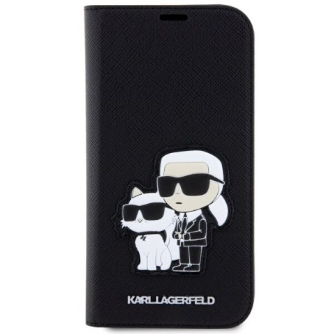 Karl Lagerfeld etui do iPhone 14 Pro Max 6,7" KLBKP14XSANKCPK czarne Saffiano Karl & Choupette Karl Lagerfeld etui do iPhone 14 Pro Max 6,7" KLBKP14XSANKCPK czarne Saffiano Karl & Choupette