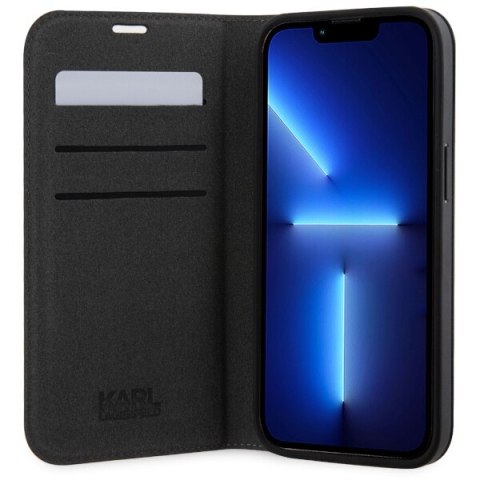 Karl Lagerfeld etui do iPhone 14 Pro Max 6,7" KLBKP14XSANKCPK czarne Saffiano Karl & Choupette Karl Lagerfeld etui do iPhone 14 Pro Max 6,7" KLBKP14XSANKCPK czarne Saffiano Karl & Choupette