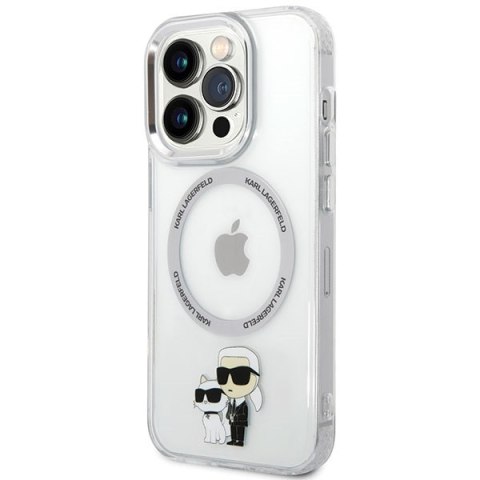 Karl Lagerfeld nakładka do iPhone 13 Pro 6,1" KLHMP13LHNKCIT transparentna hardcase Magsafe IML NFT Karl & Choupette Karl Lagerfeld nakładka do iPhone 13 Pro 6,1" KLHMP13LHNKCIT transparentna hardcase Magsafe IML NFT Karl & Choupette