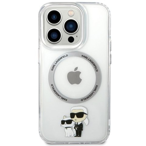 Karl Lagerfeld nakładka do iPhone 13 Pro 6,1" KLHMP13LHNKCIT transparentna hardcase Magsafe IML NFT Karl & Choupette Karl Lagerfeld nakładka do iPhone 13 Pro 6,1" KLHMP13LHNKCIT transparentna hardcase Magsafe IML NFT Karl & Choupette