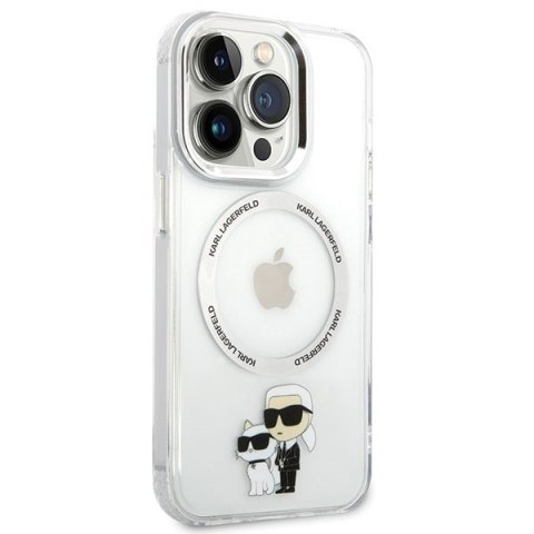 Karl Lagerfeld nakładka do iPhone 13 Pro 6,1" KLHMP13LHNKCIT transparentna hardcase Magsafe IML NFT Karl & Choupette Karl Lagerfeld nakładka do iPhone 13 Pro 6,1" KLHMP13LHNKCIT transparentna hardcase Magsafe IML NFT Karl & Choupette