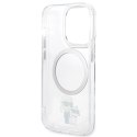 Karl Lagerfeld nakładka do iPhone 13 Pro 6,1" KLHMP13LHNKCIT transparentna hardcase Magsafe IML NFT Karl & Choupette