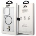 Karl Lagerfeld nakładka do iPhone 13 Pro 6,1" KLHMP13LHNKCIT transparentna hardcase Magsafe IML NFT Karl & Choupette
