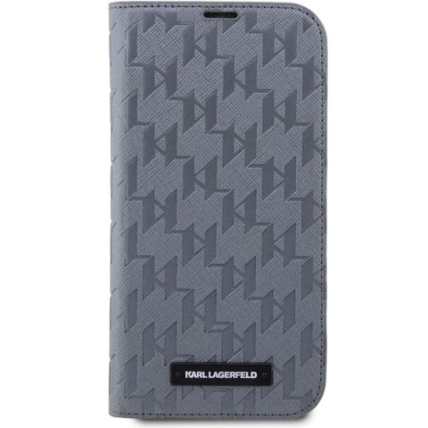 Karl Lagerfeld nakładka do iPhone 14 6,1" KLBKP14SSAKLHPG srebrna BT Saffiano Mono Karl Lagerfeld nakładka do iPhone 14 6,1" KLBKP14SSAKLHPG srebrna BT Saffiano Mono