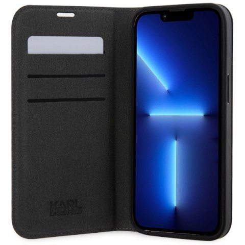 Karl Lagerfeld nakładka do iPhone 14 6,1" KLBKP14SSAKLHPG srebrna BT Saffiano Mono Karl Lagerfeld nakładka do iPhone 14 6,1" KLBKP14SSAKLHPG srebrna BT Saffiano Mono