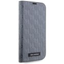 Karl Lagerfeld nakładka do iPhone 14 6,1" KLBKP14SSAKLHPG srebrna BT Saffiano Mono