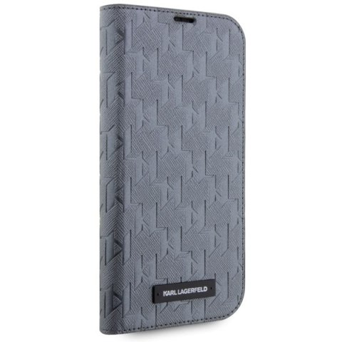 Karl Lagerfeld nakładka do iPhone 14 6,1" KLBKP14SSAKLHPG srebrna BT Saffiano Mono Karl Lagerfeld nakładka do iPhone 14 6,1" KLBKP14SSAKLHPG srebrna BT Saffiano Mono