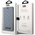 Karl Lagerfeld nakładka do iPhone 14 6,1" KLBKP14SSAKLHPG srebrna BT Saffiano Mono