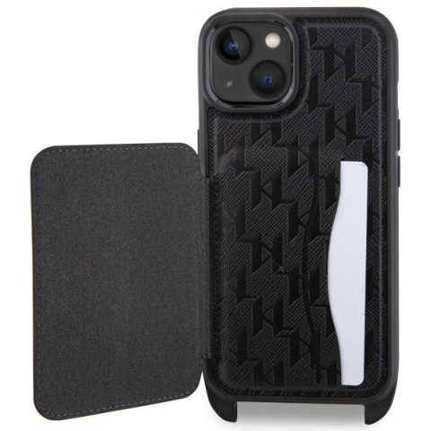 Karl Lagerfeld nakładka do iPhone 14 6,1" KLHCP14SCSAKHPKK czarna hardcase Crossbody Saffiano Mono Ikonik NFT Karl Lagerfeld nakładka do iPhone 14 6,1" KLHCP14SCSAKHPKK czarna hardcase Crossbody Saffiano Mono Ikonik NFT