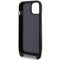 Karl Lagerfeld nakładka do iPhone 14 6,1" KLHCP14SCSAKHPKK czarna hardcase Crossbody Saffiano Mono Ikonik NFT