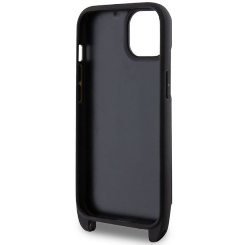 Karl Lagerfeld nakładka do iPhone 14 6,1" KLHCP14SCSAKHPKK czarna hardcase Crossbody Saffiano Mono Ikonik NFT Karl Lagerfeld nakładka do iPhone 14 6,1" KLHCP14SCSAKHPKK czarna hardcase Crossbody Saffiano Mono Ikonik NFT