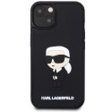 Karl Lagerfeld nakładka do iPhone 14 Plus 6,7" KLHCP14M3DRKINK czarna harcase Saffiano Mono Patch Ikonik NFT
