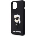 Karl Lagerfeld nakładka do iPhone 14 Plus 6,7" KLHCP14M3DRKINK czarna harcase Saffiano Mono Patch Ikonik NFT