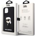 Karl Lagerfeld nakładka do iPhone 14 Plus 6,7" KLHCP14M3DRKINK czarna harcase Saffiano Mono Patch Ikonik NFT