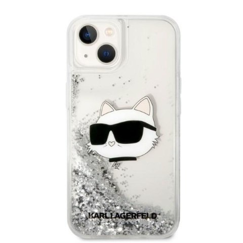 Karl Lagerfeld nakładka do iPhone 14 Plus 6,7" KLHCP14MLNCHCS srebrna hardcase Glitter Choupette Head Karl Lagerfeld nakładka do iPhone 14 Plus 6,7" KLHCP14MLNCHCS srebrna hardcase Glitter Choupette Head
