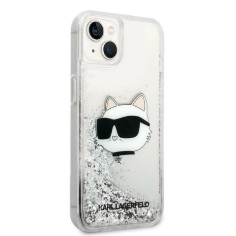 Karl Lagerfeld nakładka do iPhone 14 Plus 6,7" KLHCP14MLNCHCS srebrna hardcase Glitter Choupette Head Karl Lagerfeld nakładka do iPhone 14 Plus 6,7" KLHCP14MLNCHCS srebrna hardcase Glitter Choupette Head
