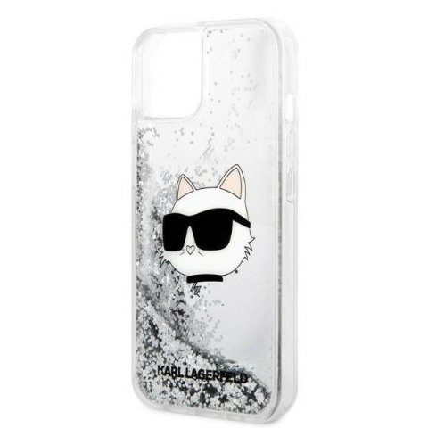 Karl Lagerfeld nakładka do iPhone 14 Plus 6,7" KLHCP14MLNCHCS srebrna hardcase Glitter Choupette Head Karl Lagerfeld nakładka do iPhone 14 Plus 6,7" KLHCP14MLNCHCS srebrna hardcase Glitter Choupette Head