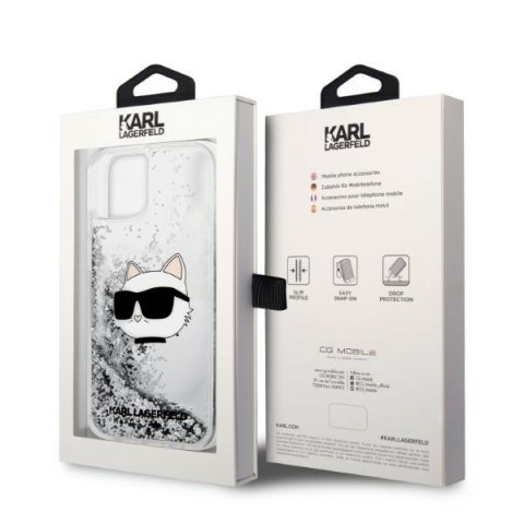 Karl Lagerfeld nakładka do iPhone 14 Plus 6,7" KLHCP14MLNCHCS srebrna hardcase Glitter Choupette Head Karl Lagerfeld nakładka do iPhone 14 Plus 6,7" KLHCP14MLNCHCS srebrna hardcase Glitter Choupette Head