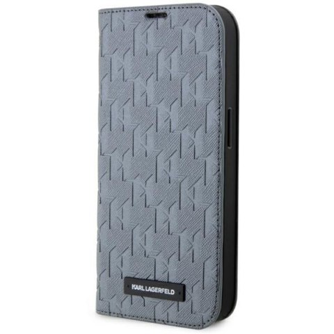 Karl Lagerfeld nakładka do iPhone 14 Pro 6,1" KLBKP14LSAKLHPG srebrna BT Saffiano Mono Karl Lagerfeld nakładka do iPhone 14 Pro 6,1" KLBKP14LSAKLHPG srebrna BT Saffiano Mono