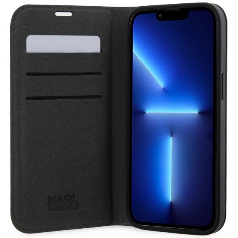 Karl Lagerfeld nakładka do iPhone 14 Pro 6,1" KLBKP14LSAKLHPG srebrna BT Saffiano Mono Karl Lagerfeld nakładka do iPhone 14 Pro 6,1" KLBKP14LSAKLHPG srebrna BT Saffiano Mono