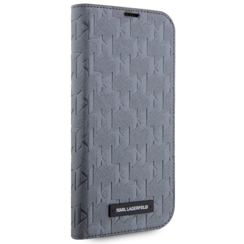 Karl Lagerfeld nakładka do iPhone 14 Pro 6,1" KLBKP14LSAKLHPG srebrna BT Saffiano Mono Karl Lagerfeld nakładka do iPhone 14 Pro 6,1" KLBKP14LSAKLHPG srebrna BT Saffiano Mono