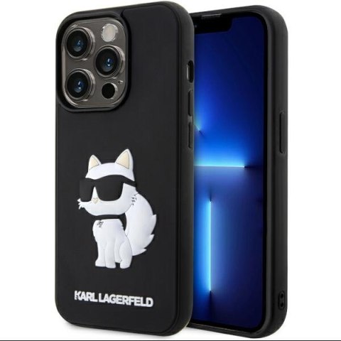 Karl Lagerfeld nakładka do iPhone 14 Pro 6,1" KLHCP14L3DRKHNK czarna hardcase Rubber Choupette 3D Karl Lagerfeld nakładka do iPhone 14 Pro 6,1" KLHCP14L3DRKHNK czarna hardcase Rubber Choupette 3D