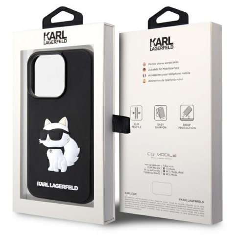Karl Lagerfeld nakładka do iPhone 14 Pro 6,1" KLHCP14L3DRKHNK czarna hardcase Rubber Choupette 3D Karl Lagerfeld nakładka do iPhone 14 Pro 6,1" KLHCP14L3DRKHNK czarna hardcase Rubber Choupette 3D