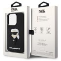 Karl Lagerfeld nakładka do iPhone 14 Pro 6,1" KLHCP14L3DRKINK czarna hardcase Rubber Ikonik 3D