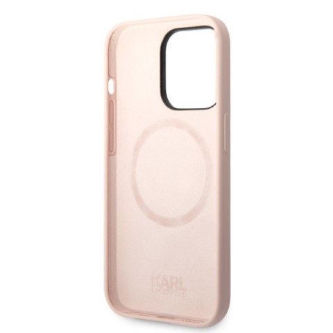 Karl Lagerfeld nakładka do iPhone 14 Pro 6,1" KLHMP14LSNIKBCP różowa hardcase Silicone Ikonik Magsafe Karl Lagerfeld nakładka do iPhone 14 Pro 6,1" KLHMP14LSNIKBCP różowa hardcase Silicone Ikonik Magsafe