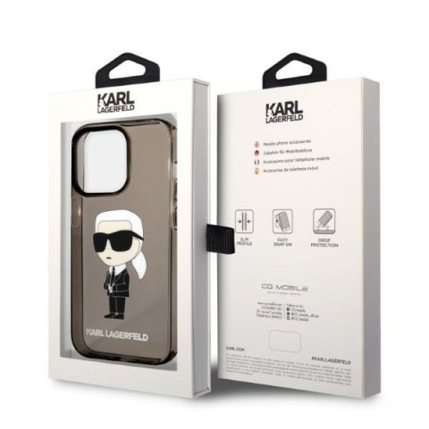 Karl Lagerfeld nakładka do iPhone 14 Pro Max 6,7" KLHCP14XHNIKTCK czarna hardcase Ikonik Karl Lagerfeld Karl Lagerfeld nakładka do iPhone 14 Pro Max 6,7" KLHCP14XHNIKTCK czarna hardcase Ikonik Karl Lagerfeld