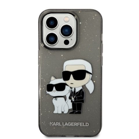 Karl Lagerfeld nakładka do iPhone 14 Pro Max 6,7" KLHCP14XHNKCTGK czarna hardcase Gliter Karl&Choupette Karl Lagerfeld nakładka do iPhone 14 Pro Max 6,7" KLHCP14XHNKCTGK czarna hardcase Gliter Karl&Choupette