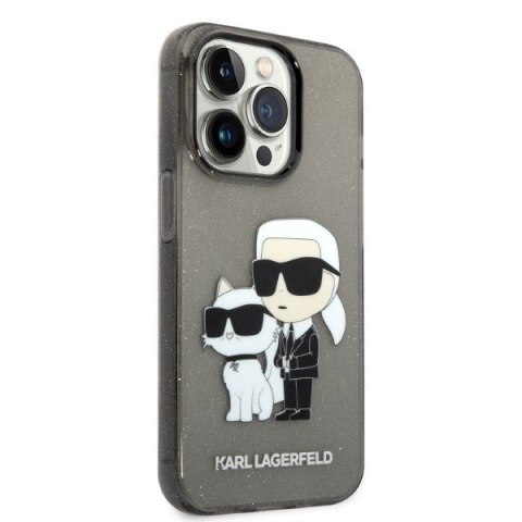 Karl Lagerfeld nakładka do iPhone 14 Pro Max 6,7" KLHCP14XHNKCTGK czarna hardcase Gliter Karl&Choupette Karl Lagerfeld nakładka do iPhone 14 Pro Max 6,7" KLHCP14XHNKCTGK czarna hardcase Gliter Karl&Choupette