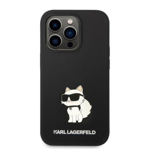 Karl Lagerfeld nakładka do iPhone 14 Pro Max 6,7" KLHCP14XSNCHBCK czarna hardcase Silicone Choupette Karl Lagerfeld nakładka do iPhone 14 Pro Max 6,7" KLHCP14XSNCHBCK czarna hardcase Silicone Choupette